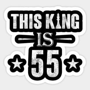 This King Is 55 Chess Lover Sticker